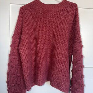 Women's Pink Chunky Sweater